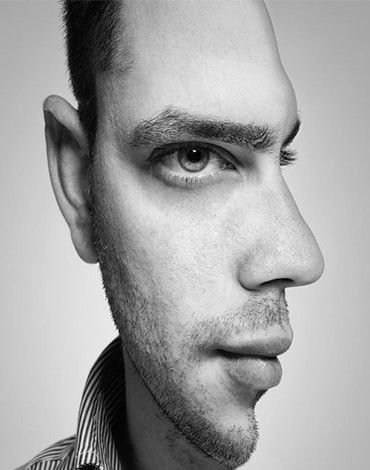 خطای دید: نیم‌‌رخ یا نیمی از تصویر چهره؟ (۲)